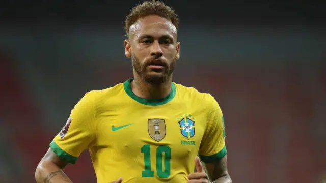 Neymar, futbolista de la selección brasileña.