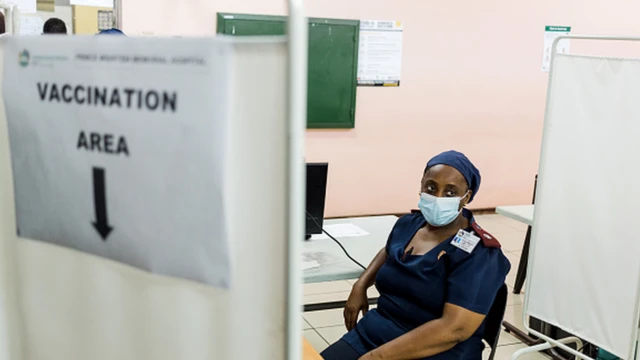 Profissionalo betvacinação na África do Sul