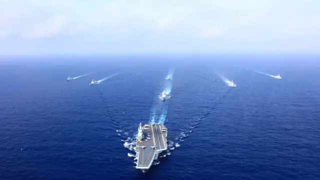 Maniobras del Ejército de Liberación Popular de China.