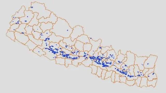 नेपाल सरकारले विभिन्न स्थानमा खनिज पदार्थ सर्वेक्षणका लागि अनुमतिपत्र दिएको थियो
