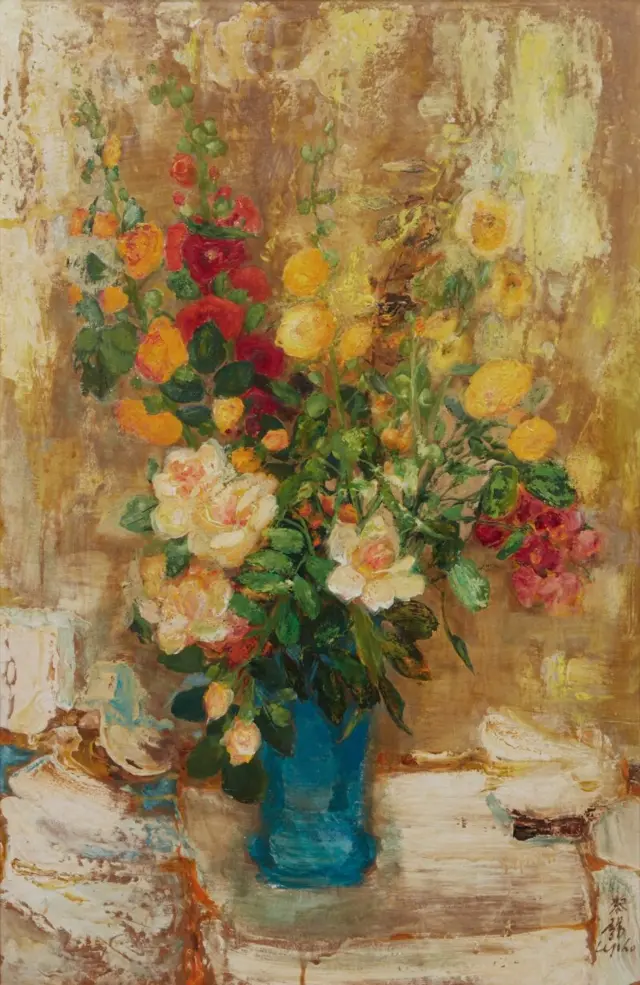 Lot 8 của phiên đấu: “Flowers” của Lê Phổ