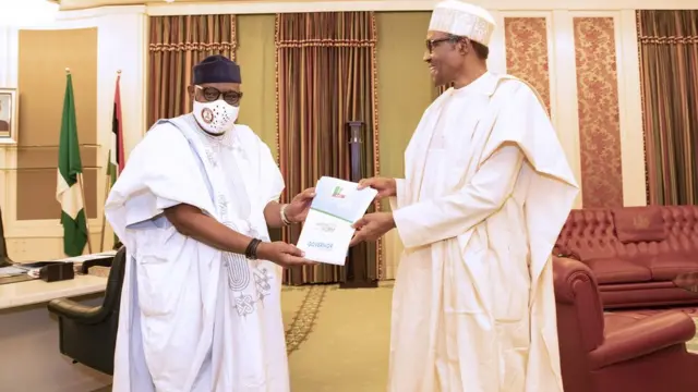 Govnor Akeredolu meet wit President Buhari for State House Abuja