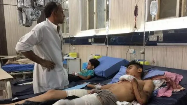 Injured in hospital in Nasiriya
