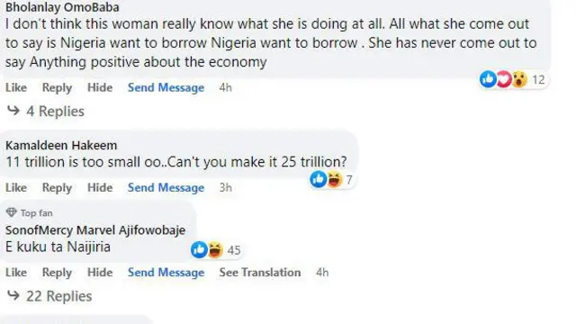 Ohun tí àwọn ènìyàn ń sọ lórí ayélujára 