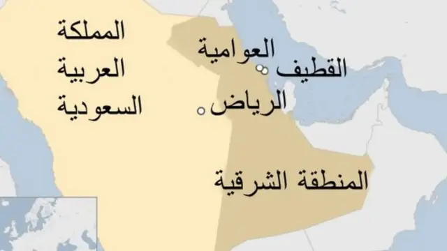 العوامية بالمنطقة الشرقية