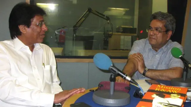 બીબીસી સ્ટુડિયોમાં રોના પૂર્વ અધિકારી આર.કે. યાદવ