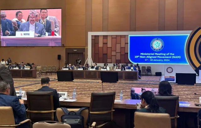 परराष्ट्रमन्त्री एनपी साउदले मन्त्रीस्तरीय सत्रमा सम्बोधन गरेका छन्