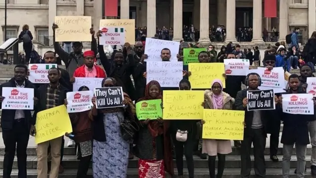 Protesters on Zamfara killings