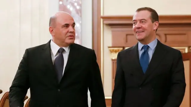 Мишустин и Медведев