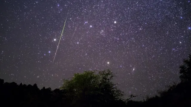 Estrella fugaz Leónida sobre Payson, Arizona