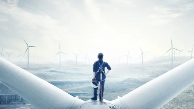 Producción de energía eólica