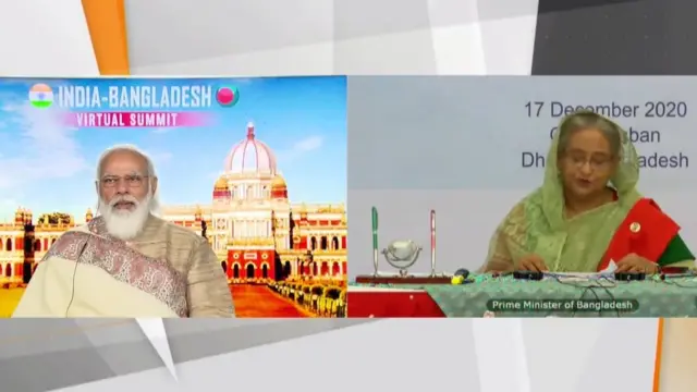 ভার্চুয়াল বৈঠকের আগে দুই দেশের মধ্যে সাতটি সমঝোতা স্মারক (এমইও) স্বাক্ষর হয় ।
