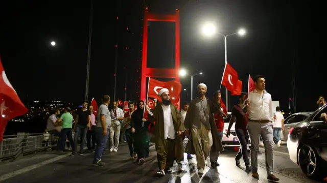 Boğaziçi köprüsünde gösteriler