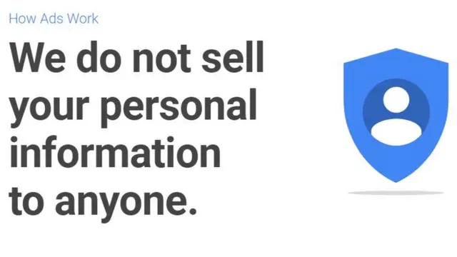 गूगल प्राइवेसी पॉलिसी का स्क्रीनशॉट