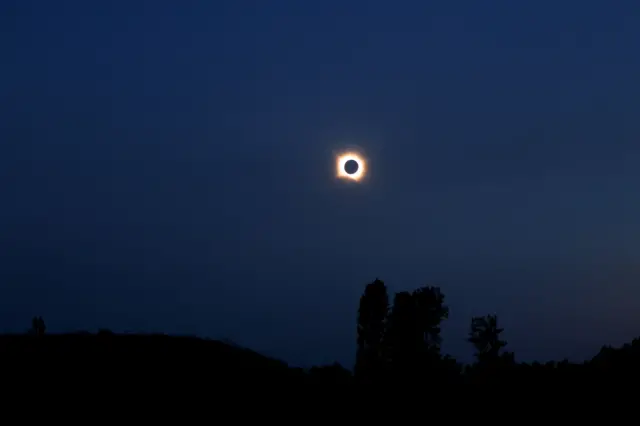 Eclipse em Osorno, Espanha
