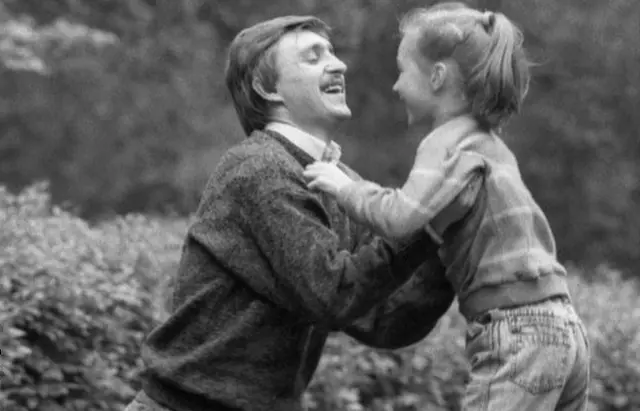 Fyodor Cherenkov, pictured with his daughter Anastasia