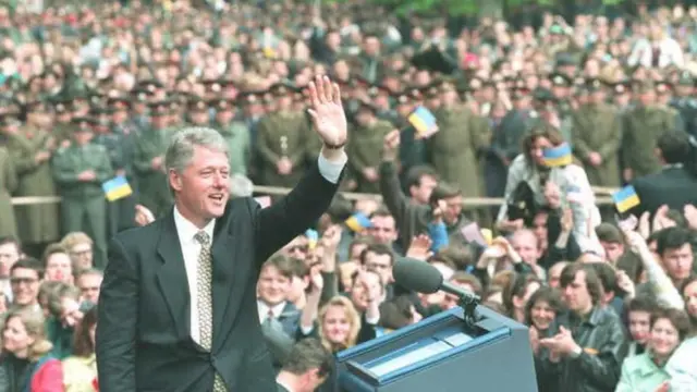 Білл Клінтон у Києві, 1995 рік