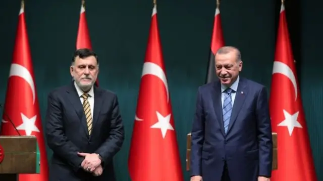 السراج وأردوغان