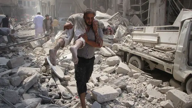 Идлиб после воздушного удара (сентябрь, 2016 год)