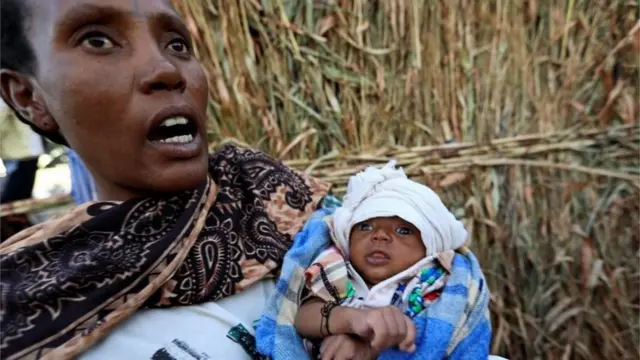 لاجئة إثيوبية