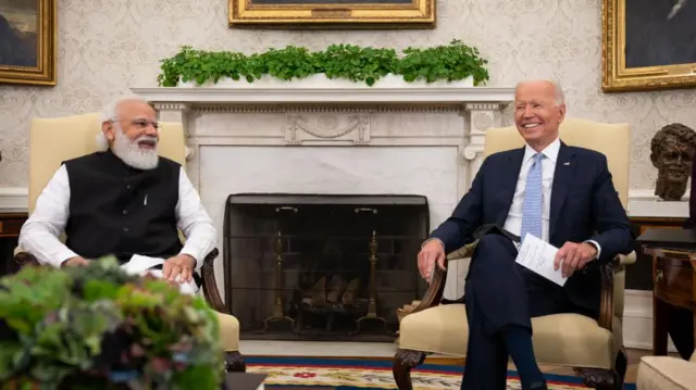 नरेंद्र मोदी और जो बाइडन