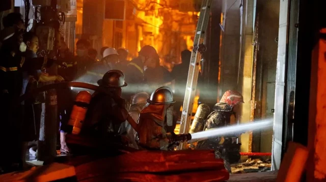 ဗီယက်နမ်၊ ဟနွိုင်း၊ မီးလောင်မှု