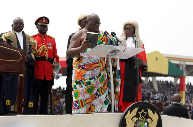 President Nana Akufo-Addo during him swearing-in for 7 January, 2021