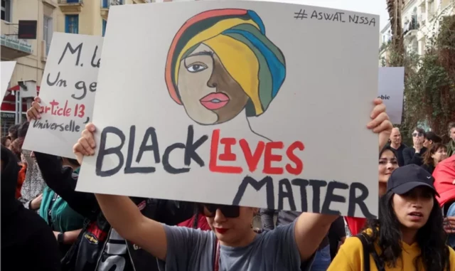 Ɗaruruwan masu zanga-zanga ne suka hau kan titunan Tunis bayan kalaman shugaban ƙasar a watan Fabrairu