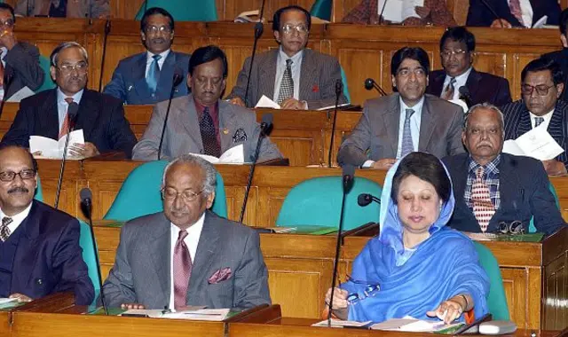 সংসদে খালেদা জিয়া।