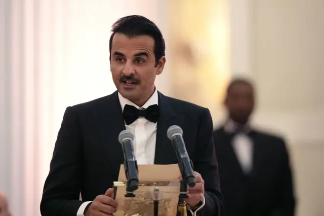 El Jeque Tamim bin Hamad Al Thani, emir del Estado de Qatar. 