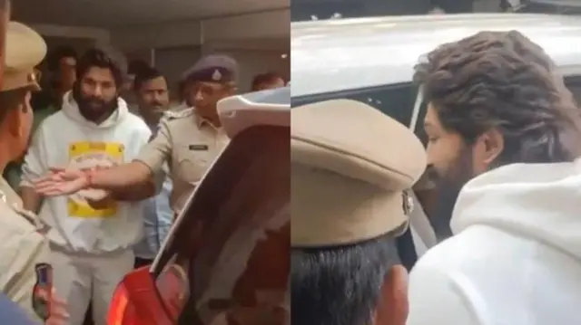 అల్లు అర్జున్ ఇంటి వద్ద పోలీసులు