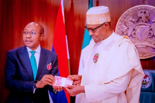 Muhammadu Buhari and Godwin Emefiele