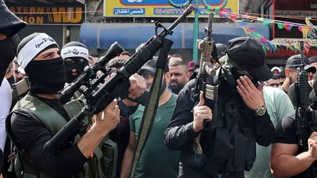 Militantes palestinos