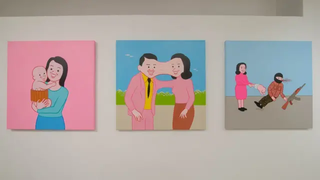 ภาพที่ผู้จัดงานชอบ คือ ภาพตรงกลาง