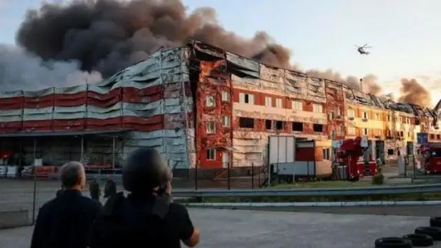Наслідки одного з масованих ракетних ударів російської армії по Києву в липні.