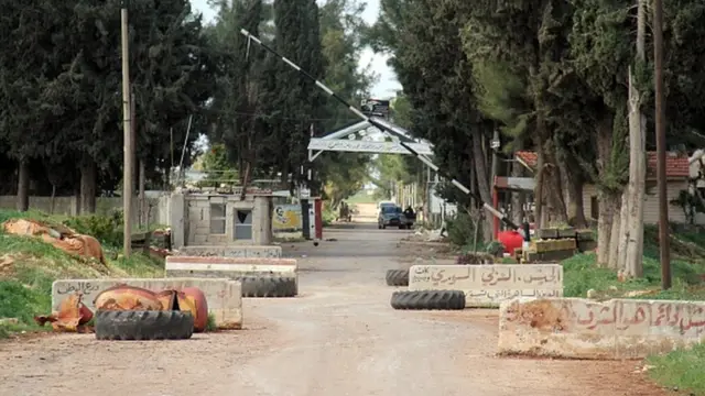 हमा का एक सैन्य अड्डा