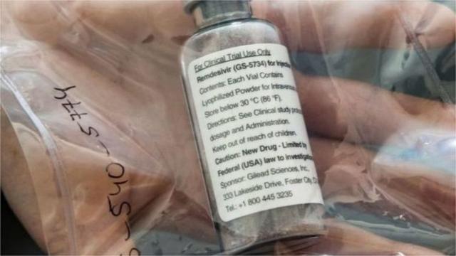瑞德西韋是一種凍晶技術的注射劑，原本是用來治療埃博拉病毒的藥品