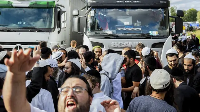 Хасиды на границе Украины и Беларуси