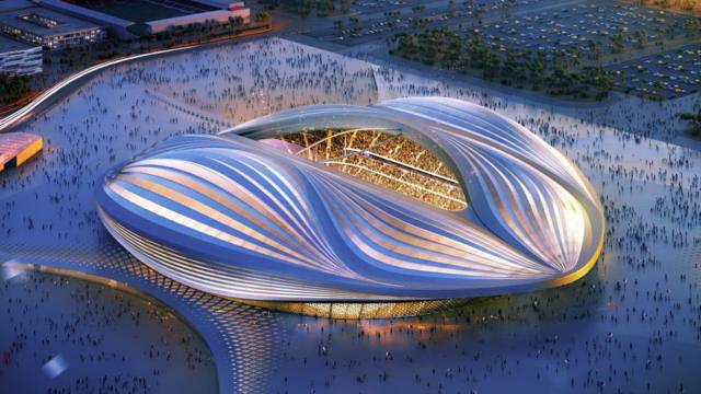 卡塔尔为2022年世界杯建设的体育馆Al Wakrah Stadium