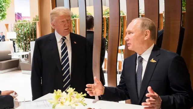 Дональд Трамп, Владимир Путин на G20, Гамбург