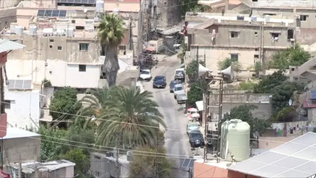 منظر عام لمخيم عين الحلوة