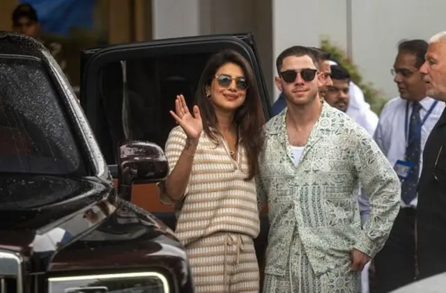 La actriz Priyanka y el cantante Nick Jonas.