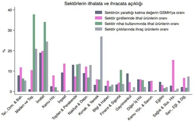 sektörlerin ithalata açıklığı