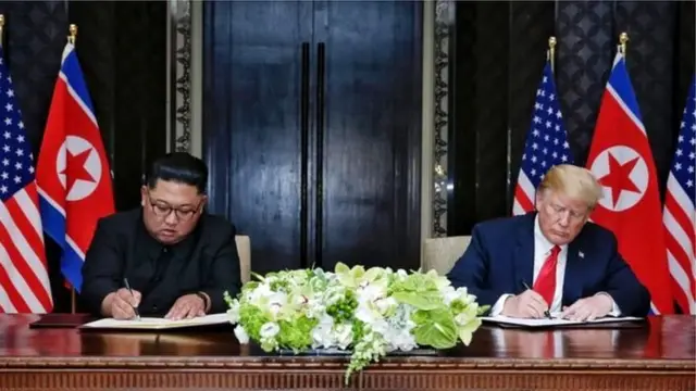 किम जोंग-उन, डोनल्ड ट्रंप