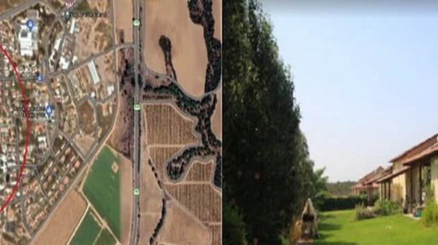 صور الأقمار الصناعية لكيبوتس "بئيري"