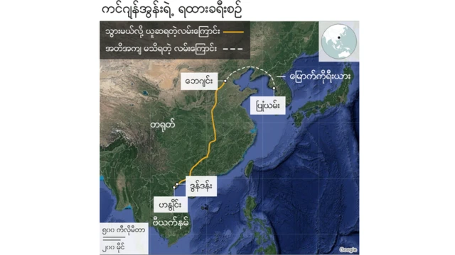 ကင်ဂျုံအွန်းရဲ့ ခန့်မှန်းချက် ရထားခရီးစဉ်