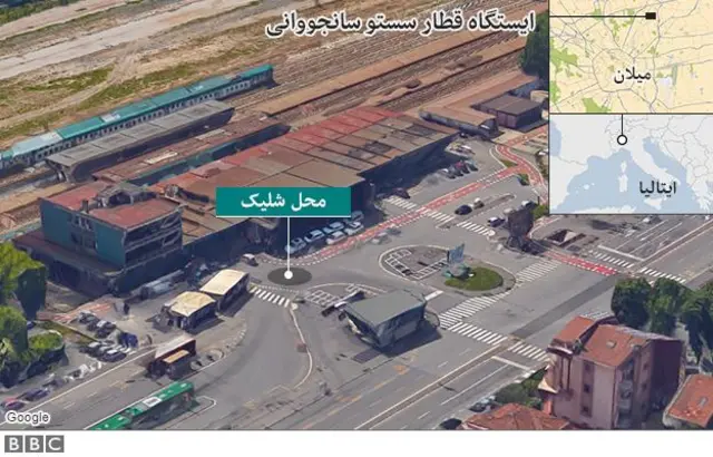 نقشه محل کشتن انیس عامری