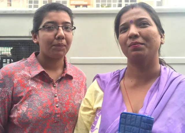 किरण राजपाल अपनी बेटी मुस्कान के साथ.