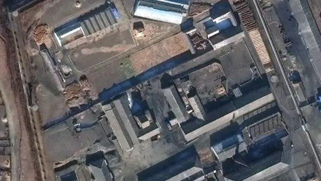 2016년 위성으로 촬영한 북한 평안북도 신의주 3호 교화소