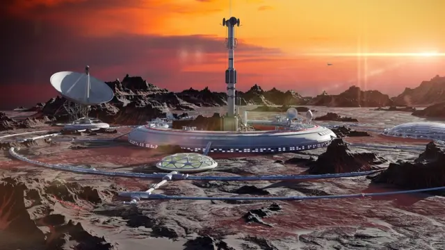 মঙ্গলগ্রহের পৃষ্ঠে মহাকাশ স্টেশন